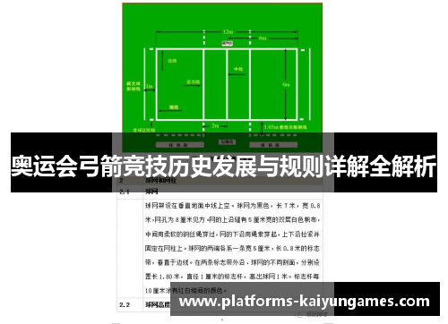 奥运会弓箭竞技历史发展与规则详解全解析